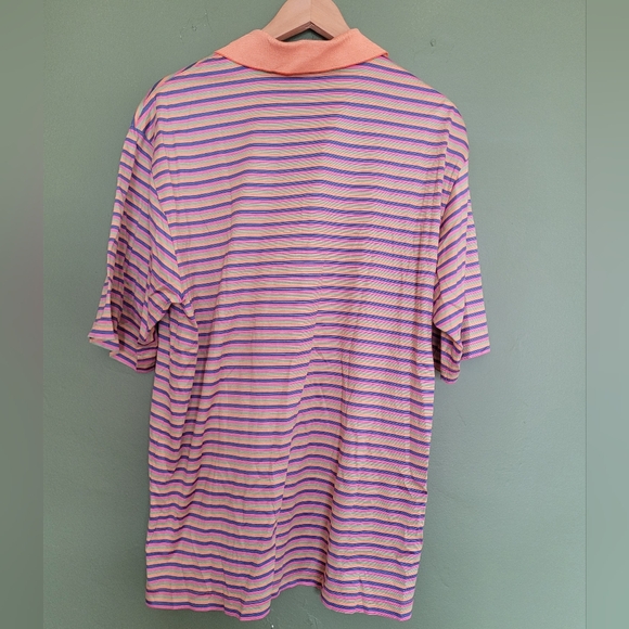 Bobby Jones Collection Striped Cotton Polo Shirt – Men’s Large - Picture 4 of 4